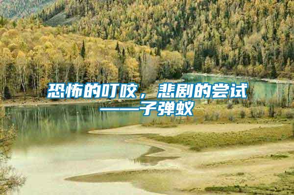 恐怖的叮咬，悲劇的嘗試——子彈蟻