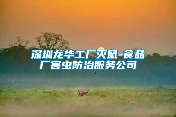 深圳龍華工廠滅鼠-食品廠害蟲防治服務(wù)公司