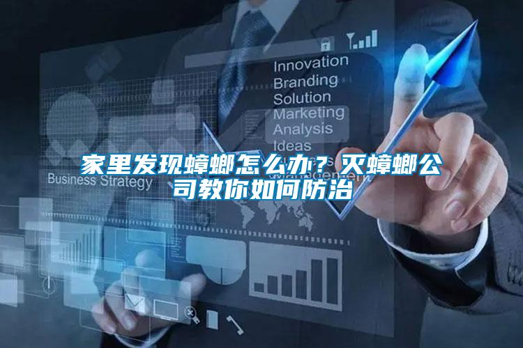 家里發(fā)現(xiàn)蟑螂怎么辦？滅蟑螂公司教你如何防治