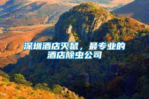 深圳酒店滅鼠，最專業(yè)的酒店除蟲公司