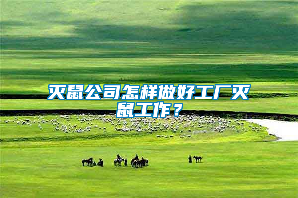 滅鼠公司怎樣做好工廠滅鼠工作？