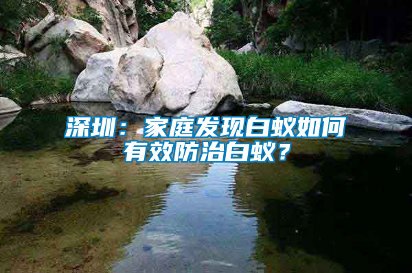 深圳：家庭發(fā)現(xiàn)白蟻如何有效防治白蟻？