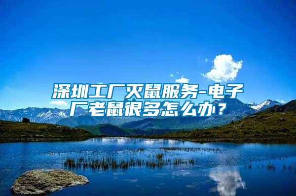 深圳工廠滅鼠服務(wù)-電子廠老鼠很多怎么辦？